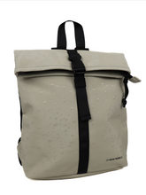 Water-repellent backpack 'Droplets' 9L beige